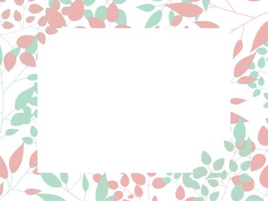 Botanik illüstrasyonun basit çerçevesi