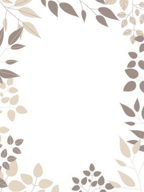 Botanik illüstrasyonun basit çerçevesi