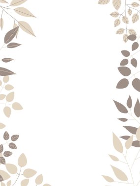 Botanik illüstrasyonun basit çerçevesi