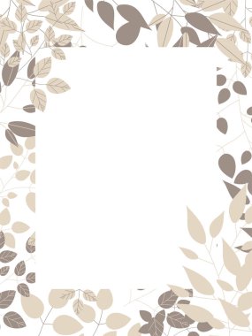 Botanik illüstrasyonun basit çerçevesi