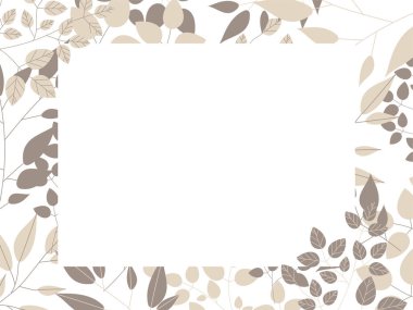 Botanik illüstrasyonun basit çerçevesi