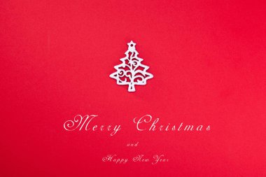 Noel tatlılar, kırmızı bir arka plan iyi bir kart. Yeni yıl.