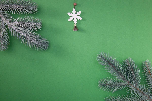 Bom Cartão Conceitual Ano Novo Natureza Florestal Inverno Feliz Natal — Fotografia de Stock