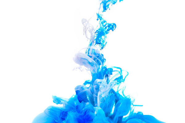 Motion Color drop in water,Ink swirling in ,Colorful ink abstraction.Fancy Dream Cloud of ink under water
