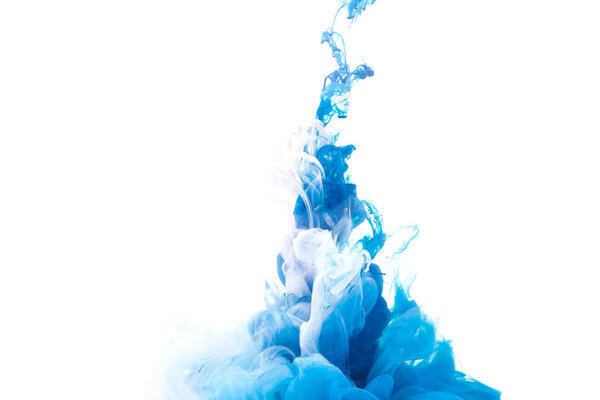 Motion Color drop in water,Ink swirling in ,Colorful ink abstraction.Fancy Dream Cloud of ink under water