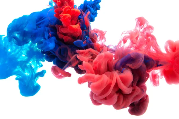 Ruch Kolor Kropla Wodzie Tusz Wirujący Kolorowy Atrament Abstrakcji Fantazyjny — Zdjęcie stockowe