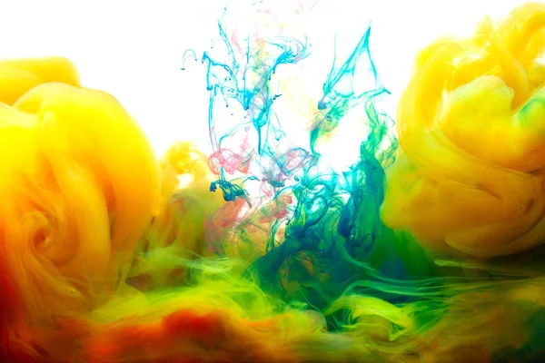 Motion Color drop in water,Ink swirling in ,Colorful ink abstraction.Fancy Dream Cloud of ink under water