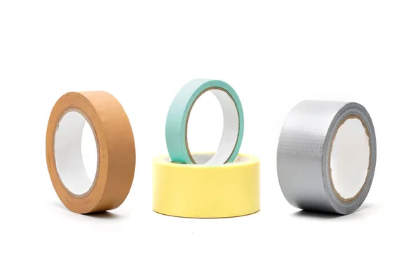 Adhesive tape accessory for home repair and at work building tool. — Stock Photo, Image