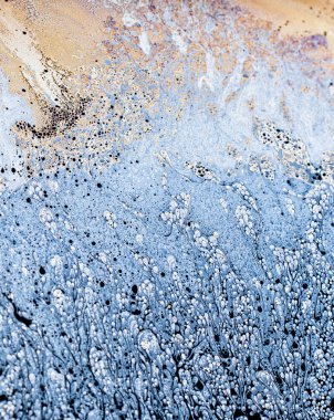 İnanılmaz fantezi sabunlu su deseni soyut arka plan yarım daire.