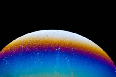 İnanılmaz fantezi sabunlu su deseni soyut arka plan yarım daire.