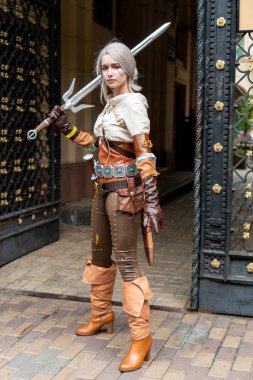 Odessa, Ukrayna - 13 Temmuz 2019 Natsu Nami 9 japon anime çizgi roman gösterisi.