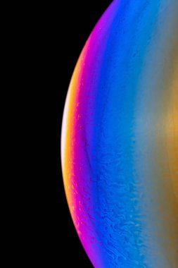 İnanılmaz fantezi sabunlu su deseni soyut arka plan yarım daire. 