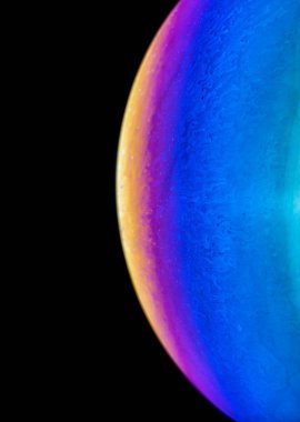 İnanılmaz fantezi sabunlu su deseni soyut arka plan yarım daire. 