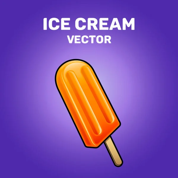 Ice Cream Illustration Vector — Stock Vector