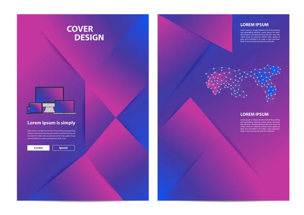 Brochure Vettoriali Design Minimale Sfondo Geometrico Forme Dinamiche Composizione Formato — Vettoriale Stock