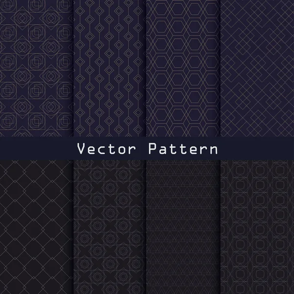 Vector Geometrische Luxe Patroon Collectie Ontwerp — Stockvector