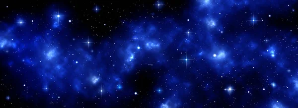 Prostor Galaxie Pozadí Zářící Hvězdy Mlhoviny Modré Fialové Barvě Růžové — Stock fotografie