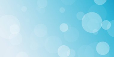 Yeşil doğa arkaplanlı beyaz bokeh şeffaf çember şekilleri, Vektör illüstrasyonu