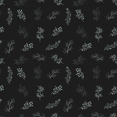 Kusursuz çiçek desenli arka plan, botanik yaprak, el yapımı dekoratif unsur, kumaş, ambalaj, dekoratif baskı, tekstil, tekrarlayan desen için kusursuz arka plan ve duvar kağıtları.