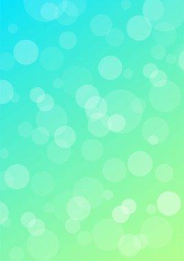 Yeşil doğa arka planı, dikey Bokeh, Vektör illüstrasyonu ile beyaz bokeh şeffaf çember şekilleri