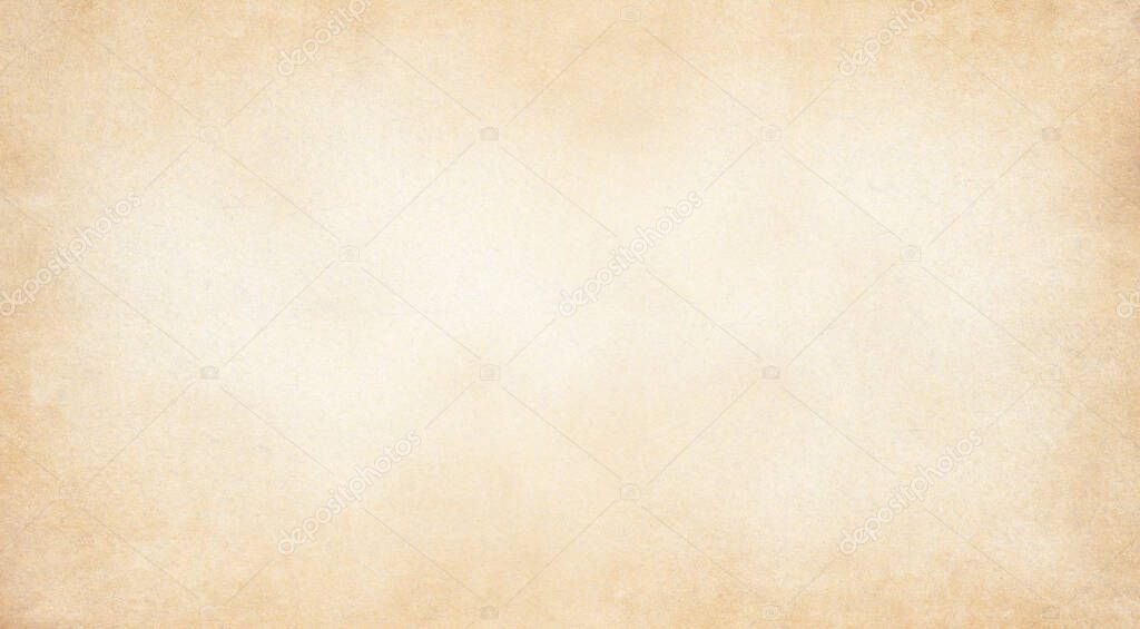 Pale brown vintage Paper texture background, kraft paper horizontal with Unique design of paper, Soft natural paper style For aesthetic creative design