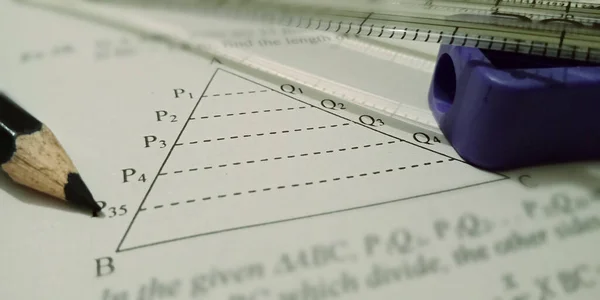 Тригонометрия Формула Математики Учебный Текст Отображается Бумаге Английском Языке Фоне — стоковое фото