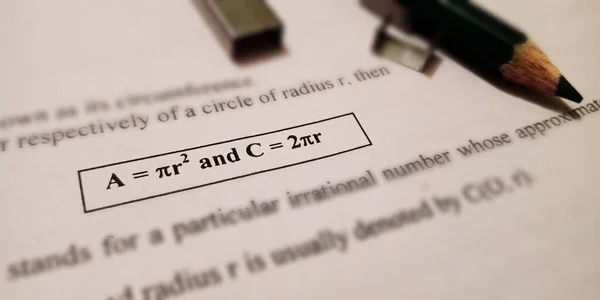 Trygonometria Matematyka Tekst Edukacyjny Wyświetlany Papierze Języku Angielskim Tle Formatu — Zdjęcie stockowe