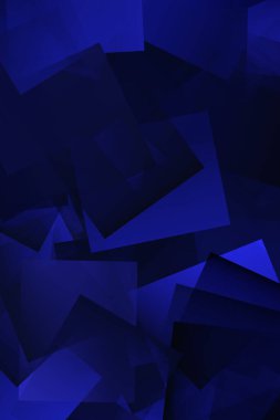 Mavi renk vurgulanmış tuğla deseni dijital çerçeve oluşturulmuş sanat soyutları.