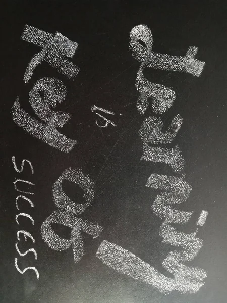 Learning is the key of success business word visible on chalkboard with teaching art frame style.