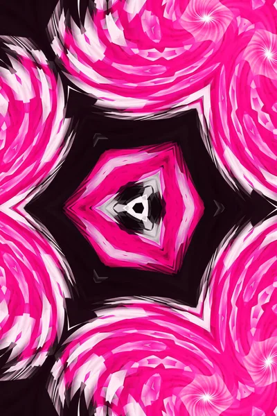 Fondo Marco Polígono Rosa Blanco Fondo Geométrico Triángulo Abstracto Ilustración — Foto de Stock