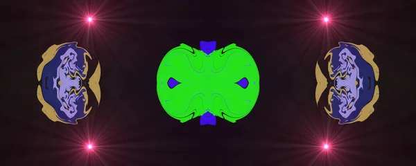 Классический Синий Зеленый Фиолетовый Узор Фоновое Изображение Абстрактная Декоративная Текстура — стоковое фото