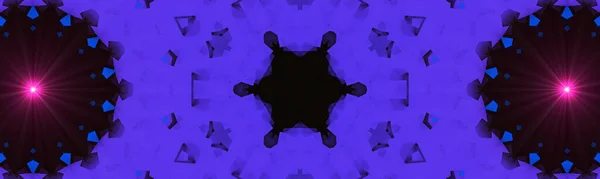 Синяя Звезда Креативный Узор Симметричным Геометрическим Орнаментом Декоративная Мозаичная Текстура — стоковое фото