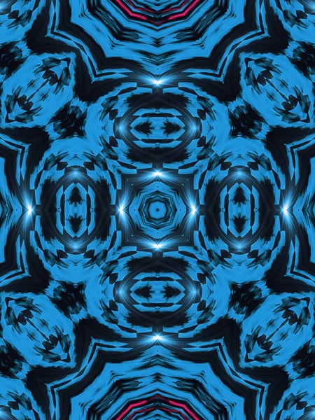 Light Blue Abstract Computer Generated Fractal Never Ending Pattern Fractals — Stock Photo, Image