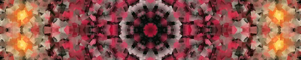 Flower Kaleidoscope Pattern Abstract Background Pink Grey Abstract Fractal Kaleidoscope — Stock Photo, Image