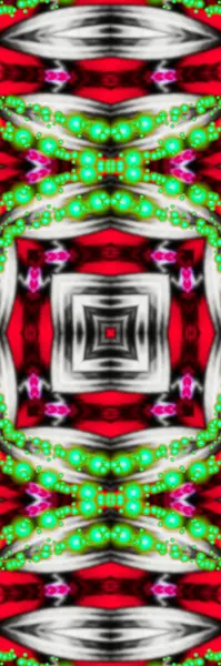 赤と白カラフルな幾何学的なデザイン お祭りの装飾 黒のカラフルなパターン 幾何学的なテクスチャの抽象的な背景 3Dイラスト — ストック写真