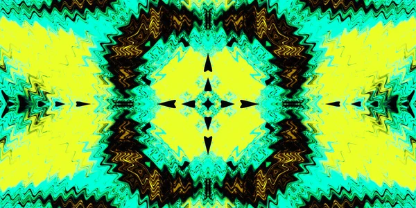 Aqua Abstrakte Handbemalte Krawattenfärbung Aquarell Kaleidoskopische Nahtlose Muster Für Textil — Stockfoto