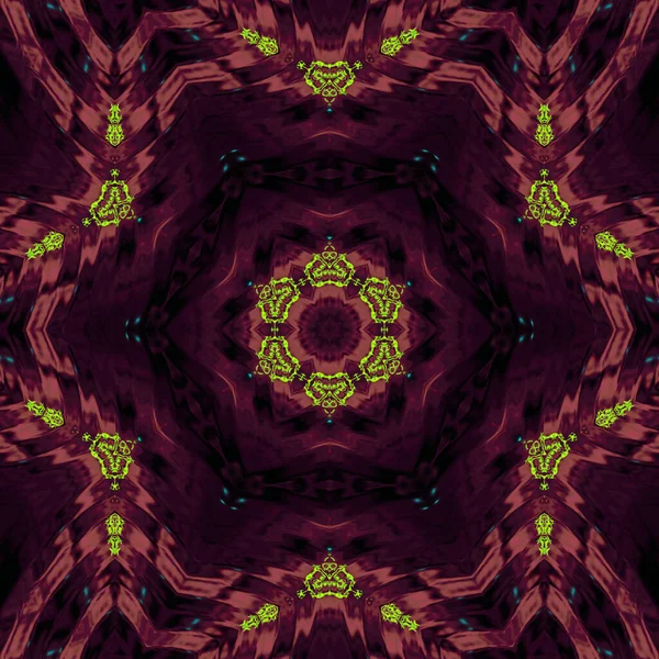 Фіолетові Зірки Абстрактний Стародавній Геометричний Квітковим Полем Барвистим Галактичним Фоном — стокове фото