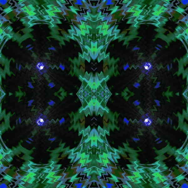 Aqua Blue Mixed Fondo Pantalla Abstracto Fractal Abstracto Arte Fractal — Foto de Stock