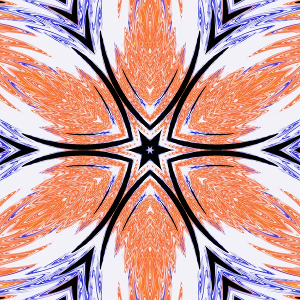 抽象的な抽象的な背景 ブラック ライン効果だ ネオンオレンジの輝き お祭り騒ぎだ カラフルなパターン 幾何学的テクスチャ — ストック写真