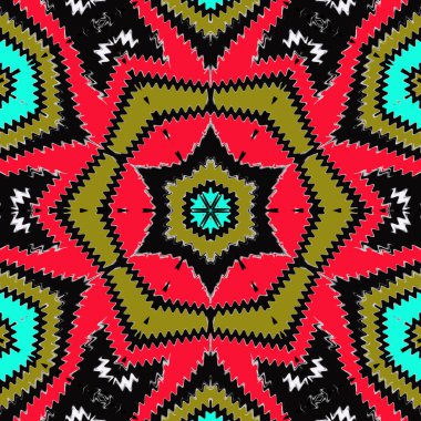 Güzel çizim. Parlak çiçek. Soyut kaleydoskop deseni. dizayn için desen.