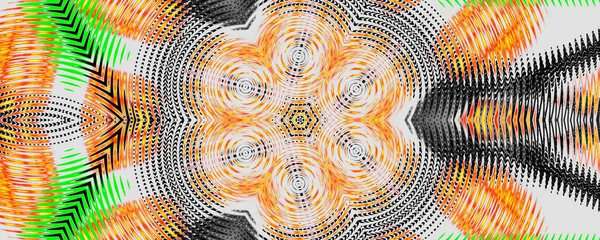 Beautiful Illustration Bright Flower Abstract Kaleidoscope Pattern Pattern Design — Stock Photo, Image