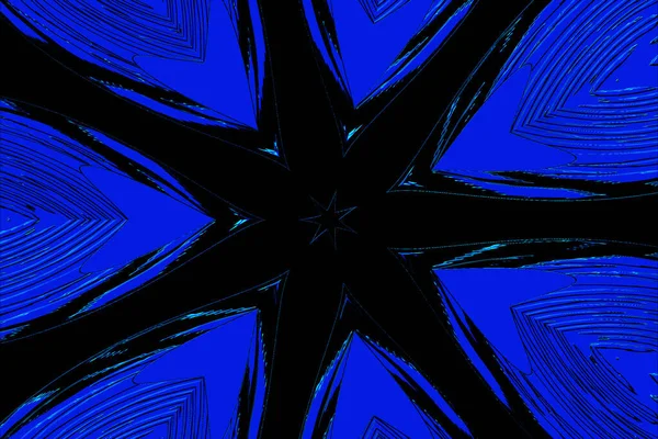 Kaleydoskop Deseninde Mavi Renk Çizimi Arkaplan Için Kaleydoskop Deseninde Mavi — Stok fotoğraf