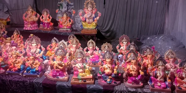 Stri Katni India Ağustos 2019 Lord Ganesha Yoldaki Sokak Dükkanında — Stok fotoğraf