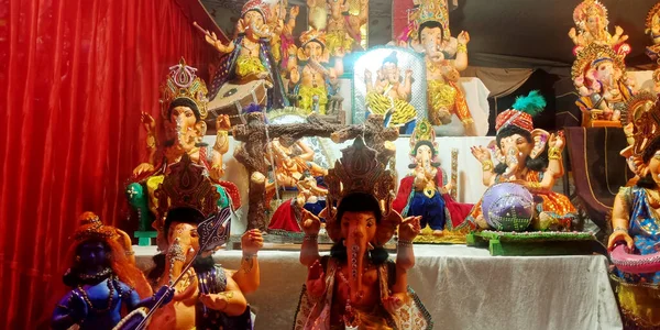 District Katni India Ağustos 2019 Lord Ganesha Ganapati Nin Çok — Stok fotoğraf