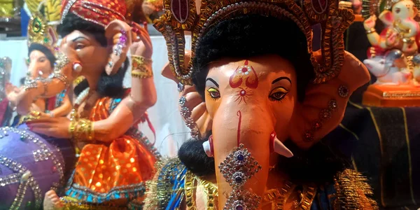 Districto Katni India Agosto 2019 Hermosos Ídolos Del Señor Ganesha —  Fotos de Stock