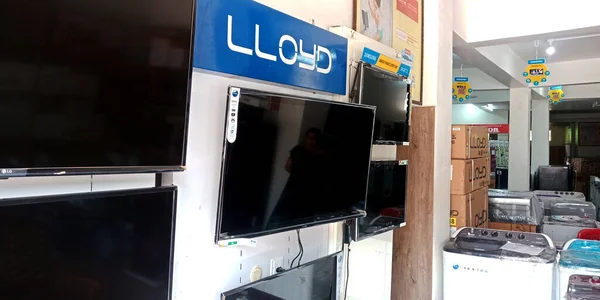 District Katni India Сентября 2019 Года Lloyds Led Television Displayed — стоковое фото