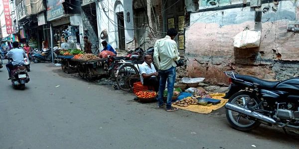 District Katni India August 2019 Indian Village Street Vegetable Market — Stock Photo, Image