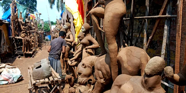 District Katni Índia Setembro 2019 Criador Estátuas Indiano Criando Incrível — Fotografia de Stock