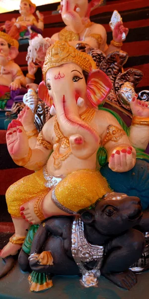 Districto Katni India Septiembre 2019 Suelo Ganesha Señor Hizo Estatua —  Fotos de Stock