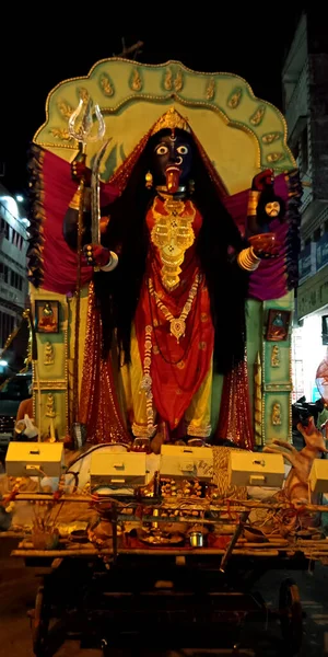 District Katni India Październik Października 2019 Posąg Matki Bożej Kaali — Zdjęcie stockowe